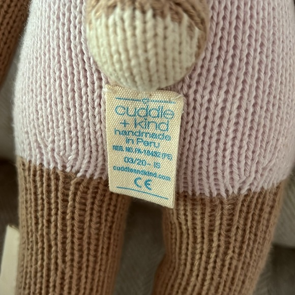 Cuddle + Kind Violet the Fawn hand knit doll, 13” size - Picture 5 of 5